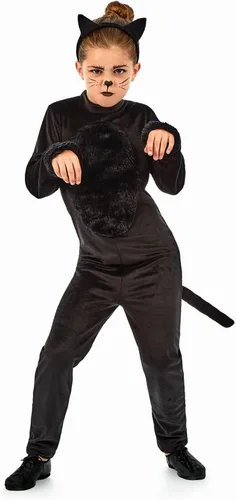 Vista 8 de fun shack Disfraz de gato negro para niñas, disfraces de Halloween
