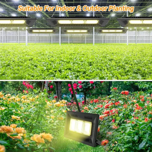 Vista 7 de Luz LED de crecimiento de 450 W con espectro completo, relassy impermeable COB LED luz de crecimiento con disipación de calor natural y sin ruido