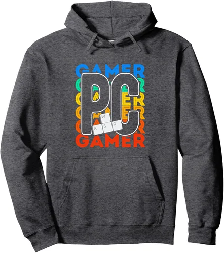 Vista 4 de Sudadera con capucha para juegos de PC Gamer con ratón y PC