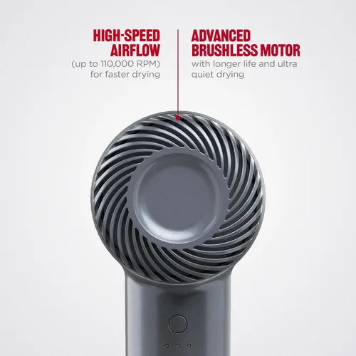 Vista 3 de REVLON PowerMove - Secador de pelo, ligero con rendimiento de calidad de salón, secado más rápido alimentado por motor BLDC avanzado