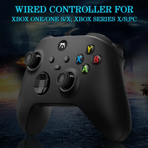 Vista 2 de DYONDER Controller Wired Compatible with Xbox One,Xbox Series XS,Xbox One XS,PC Windows 7810,Game Controller with Share Button3.5mm Headphone