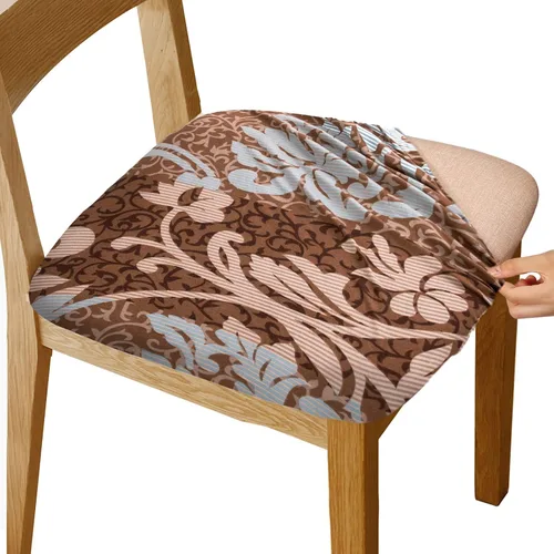 Vista 18 de Gute Fundas para Asiento de Silla, Funda de Silla de Ante con Cintas Elásticas y Botón, Protectores de Silla Tapizada Desmontables y Lavables