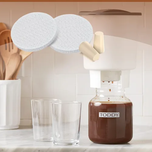 Vista 7 de 20 filtros y tapones de café reutilizables de repuesto compatibles con el sistema Toddy Cold Brew