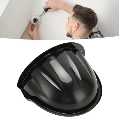 Vista 6 de Parasol universal para lluvia, cubierta de cámara, protector de cámara de seguridad al aire libre, protector de plástico ABS para lluvia y sol Negro