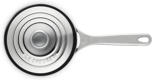 Vista 5 de Le Creuset Cacerola de acero inoxidable de tres capas de 2 cuartos de galón