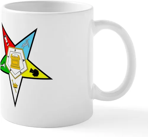 Vista 2 de CafePress Masonic Eastern Star - Taza de café de cerámica (11.0 fl oz)
