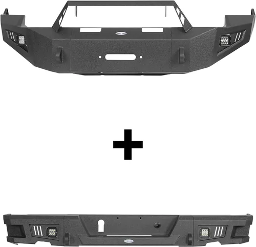 Vista 5 de Hooke Road Ram 1500 parachoques delantero y trasero kit para Dodge Ram 1500 2009 2010 2011 2012