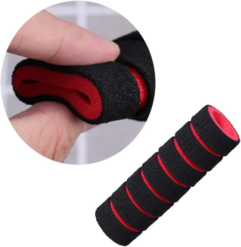 Vista 3 de INOOMP Cubierta antideslizante de espuma para manillar de bicicleta, agarres de barra de mango de esponja para bicicletas plegables eléctricas