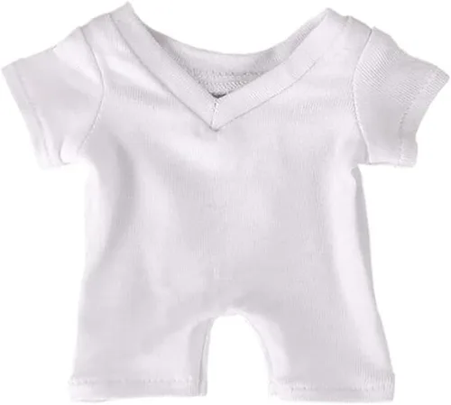 Vista 7 de niannyyhouse Ropa de muñeca de felpa de 5.9 in, cuello redondo, ropa interior antimanchas, vestido de muñeca (15CM-cuello redondo)