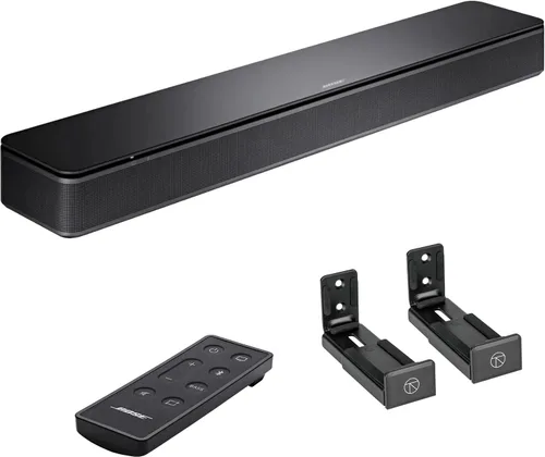 Vista 10 de Bose Barra de sonido de altavoz de TV con HDMI ARC y soportes de montaje