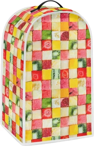 Vista 11 de Fundas para batidora para cocina, cubierta de procesador de alimentos de mármol azul con mango duradero, cubiertas antipolvo para electrodomésticos