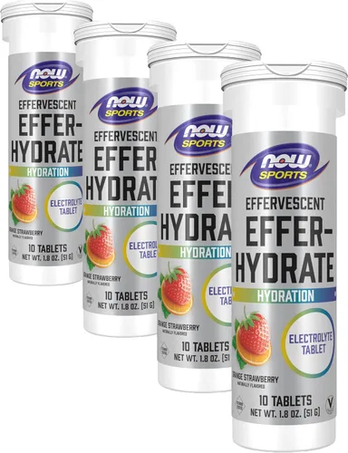 Vista 12 de NOW Foods Nutrición Deportiva, Effervescent Effervescente-Hydrate, Suplemento de electrolitos, Recuperación*, Limón Limón, 10 Tabletas