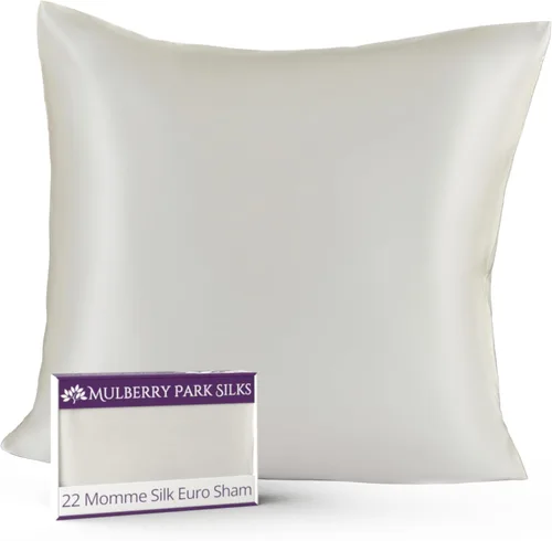 Vista 20 de Mulberry Park - Funda de almohada 100% seda, 22 mommes, seda de morera grado 6A, cierre de sobre profundo, color negro/estándar (20 x 26 pulgadas)