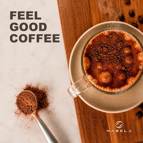 Vista 5 de Nabela Café orgánico moca de hongos Café tostado instantáneo Café árabe colombiano + chocolate + melena de león, chaga, ganoderma Enfoque