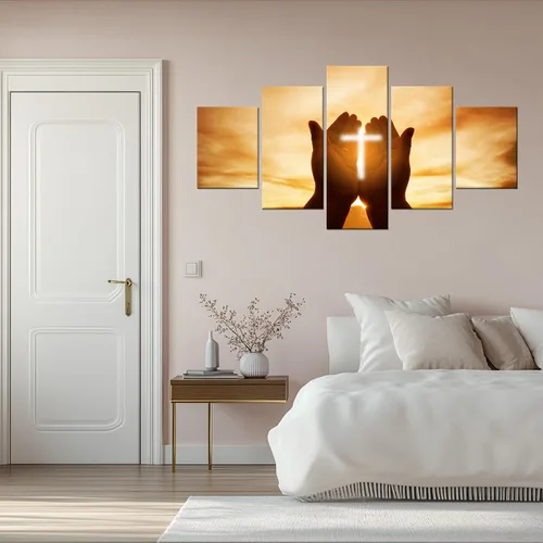 Vista 11 de Arte de Pared Cristiano Símbolo Religioso Cuadro Enmarcado Pintura de Cruz de Cristo Cruces Decoración de Pared Impresión en Lienzo de Cruz Póster