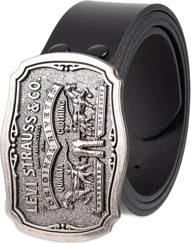 Vista 16 de Levi's Men's Everyday Jean Belt with Removable Plaque Buckle