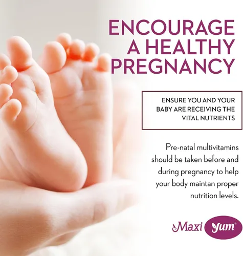 Vista 5 de Maxi Health Gomitas prenatales orgánicas para mujer, gomitas prenatales con sabor a cereza kosher, vitaminas prenatales para mujeres con ácido