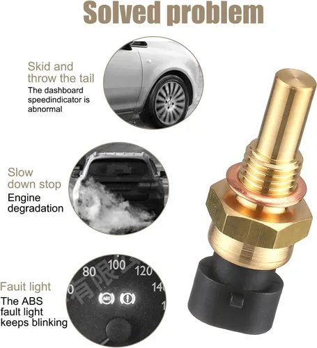 Vista 5 de Pack-1 Sensor de temperatura ECT para automóvil, reemplazo de sensor de temperatura de motor de metal resistente al agua, OEM #15404280 12191170
