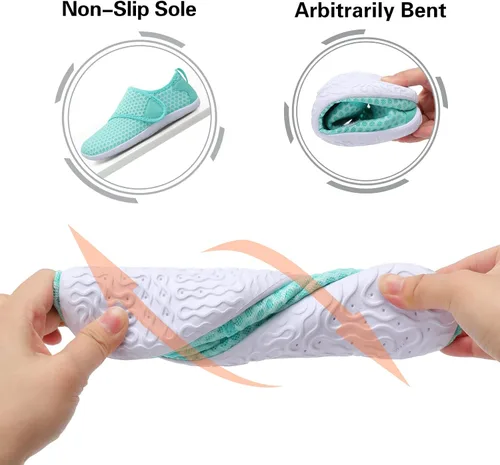 Vista 6 de Lisdwde Zapatos de agua antideslizantes para hombre y mujer, zapatos de natación, deportes de playa, secado rápido, zapatos de calcetín para mujeres