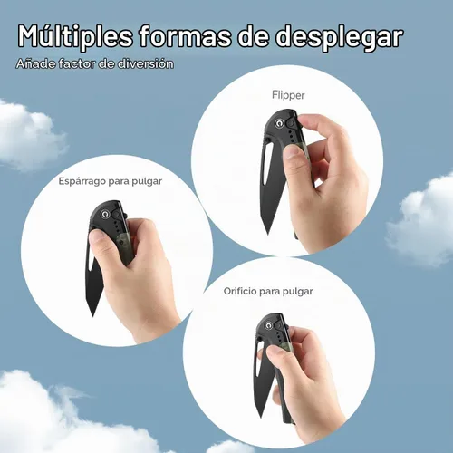 Vista 5 de CIVIVI Sentinel Strike - Cuchillo de bolsillo con rompecristales, cuchillo plegable utilitario para EDC al aire libre, hoja Tanto inversa de 3.7