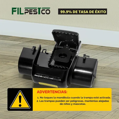 Vista 6 de Trampas grandes para ratas, trampas para ratones, trampa de túnel, 2