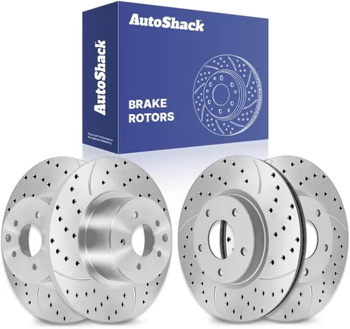 Vista 9 de AutoShack Juego de rotores de freno delanteros y traseros de reemplazo para Nissan Altima 2013-2024 2.0L 2.5L 3.5L V6 FWD AWD 4 piezas