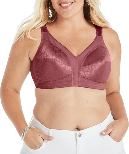 Vista 27 de Playtex Brasier inalámbrico para mujer, sujetadores de talla grande de 18 horas disponibles, cobertura completa, alisado, 4693, paquete individual