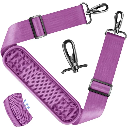 Vista 73 de ZINZ Correa de hombro universal de 59 pulgadas con almohadilla transpirable fija ultra gruesa, correa de hombro ajustable y resistente para bolsa