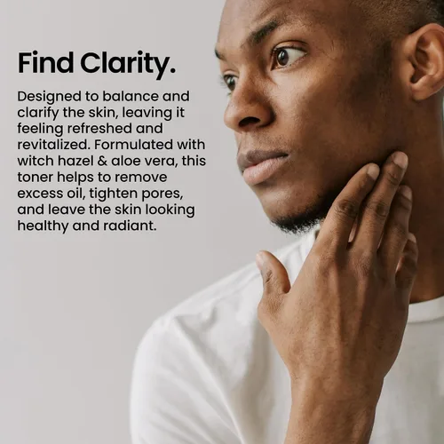 Vista 3 de Natural Outcome Tónico facial para hombre Tónico diario natural mejora la tez facial de los hombres Limpieza de poros astringente facial