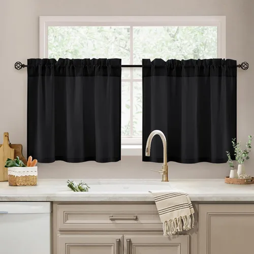 Vista 48 de HOMEIDEAS - Cortinas semitransparentes de privacidad blancas que no se transparentan, 52 x 96 pulgadas Blanco