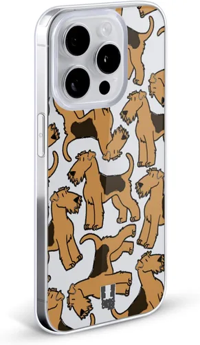 Vista 2 de Head Case Designs Airedale Terrier - Funda de gel suave con 4 patrones de razas de perro [protección de grado militar] compatible con Apple iPhone 7