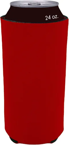 Vista 20 de Espuma en blanco plegable de 24 oz. Can Coolie (variedad, paquete de 6)