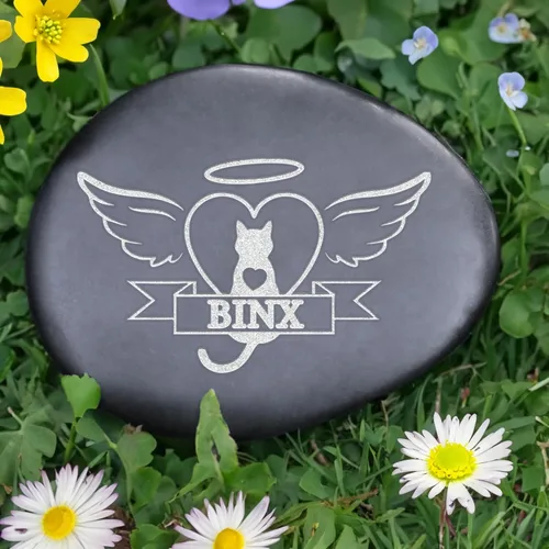 Vista 21 de Regalos conmemorativos para gatos, piedra conmemorativa personalizada para mascotas, lápida conmemorativa para gatos, marcadores de tumbas de gatos
