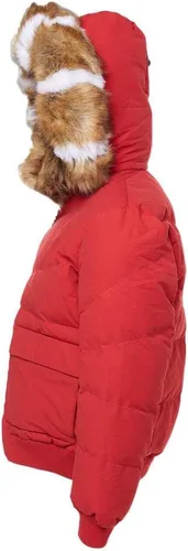 Vista 3 de Jordan Craig Hombre Hollis Bomber Chaqueta (Rojo)