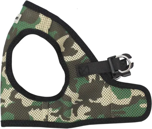 Vista 27 de Arnés para perro Parisian Pet - Arnés de libertad ajustable - Chaleco para perro de camuflaje verde - Arnés para perro de 100% tela de malla