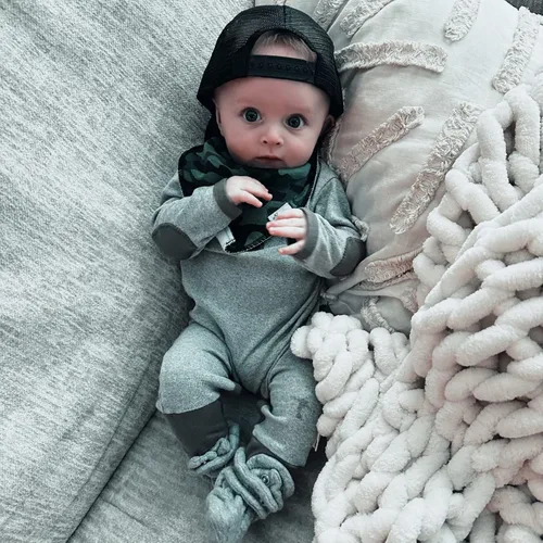 Vista 7 de Sombrero personalizado para bebé, sombreros de bebé personalizados para niños pequeños, sombrero de camionero personalizado para niños, gorra