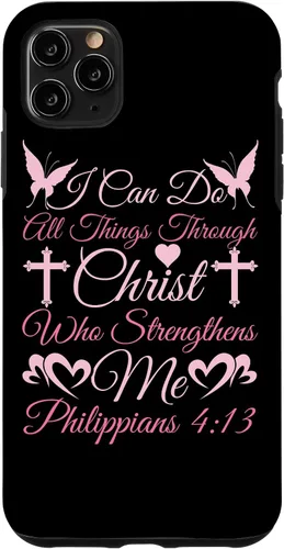 Vista 13 de Christian I Can Do All Things Through Christ Religious Case for iPhone 17