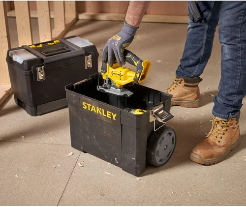 Vista 23 de Stanley Caja de herramientas móvil para centro de trabajo, unidades apilables de 2 niveles, 1-93-968