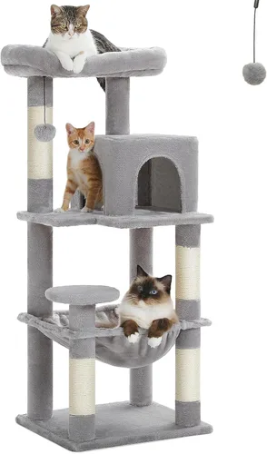 Vista 23 de PETEPELA Árbol de gato de 69 pulgadas de alto para gatos grandes de interior, torre para gatos adultos con hamaca grande, torre de árbol trepador