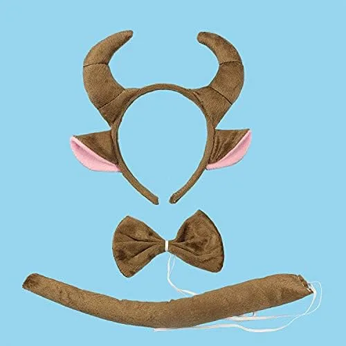 Vista 4 de 16 Unidades Niños Adulto Animal Oído Diadema Cosplay Props Cumpleaños Tema Fiesta Disfraz Orejas Cola Tie Arco 3pcs Conjunto Gato Rana Tigre Perro