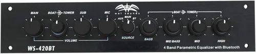 Vista 2 de EQ de doble banda con Bluetooth, control de 3 zonas y micrófono integrado por Wet Sounds