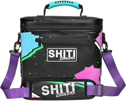 Vista 10 de SHITI Hieleras Enfriador para Camping, Viajes, Playa, Lonchera Suave para Alimentos, Bebidas y Hielo, Portátil, Impermeable, Bolsa Aislada de 24 El