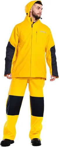 Vista 7 de CAT Chaquetas impermeables Longshore para hombre con costuras soldadas, antebrazos reforzados y bolsillos con cremallera para las manos