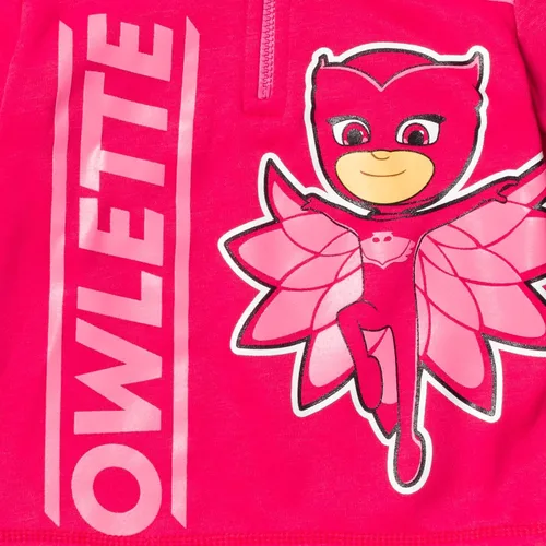 Vista 4 de PJ Masks Catboy Gekko Owlette - Sudadera de forro polar con media cremallera para niños pequeños