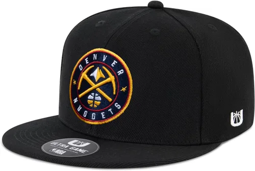Vista 23 de Ultra Game Gorra de béisbol negra Ultimate oficial de sarga con broche a presión de la NBA para hombres