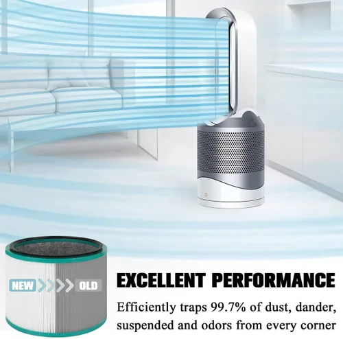 Vista 6 de Para Dyson Pure Hot & Cool Link purificador de aire HP03 HP02 HP01 HP00 DP01 Hepa filtro