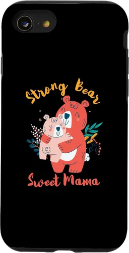 Vista 13 de iPhone 15 Strong Bear Sweet Mama Bear With Bear Cub Funda para el Día de la Madre