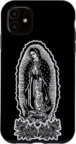 Vista 8 de Funda para iPhone 16 Nuestra Señora Virgen De Guadalupe Virgen María Tattoo Hombres Mujeres