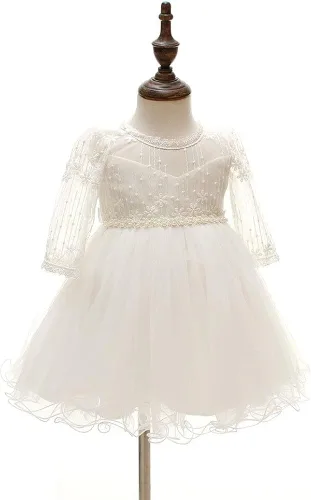 Vista 3 de Coozy Vestidos de bautizo, bautizo, vestido formal de boda, cumpleaños