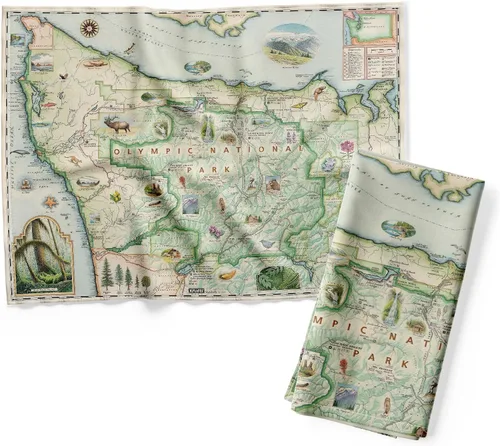 Vista 11 de Xplorer Maps 1000 Islands Map - Toalla decorativa de harina para cocina, 100% algodón, 18 x 24 pulgadas